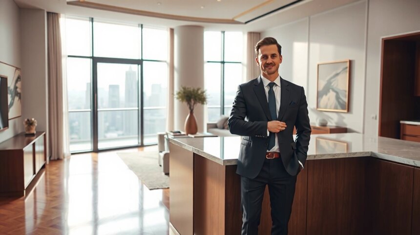 Expert en état des lieux inspectant un bien immobilier