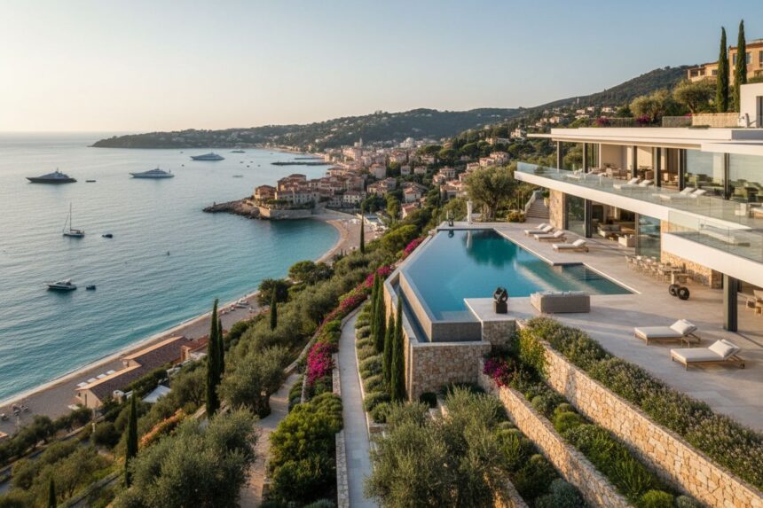 Villa de luxe avec vue sur la mer en Côte d'Azur
