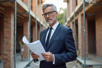 Terrain vierge prêt pour la construction d'une maison individuelle